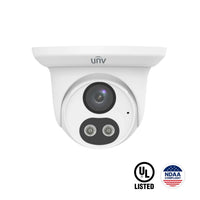 Uniview IPC3615LB-AF28K-DL 5MP Dual-Light Fixed Turret Camera w/ Mic, White