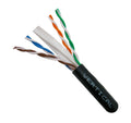 Vertical Cable 069-559/CMX CAT6 CMX Outdoor Rated Cable, UV Rated - 1000ft (Black)