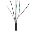 ADI PRO 0E-CMP6BKR CAT6 Plenum Cable, 23/4 Solid BC, Unshielded, UTP, CMP/FT6, 1000' Express Box, Black
