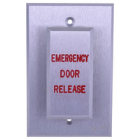 Dortronics W5286-ATXE5 5286 Series Single Gang Push Plate Switch, Adjustable 2-60 Second Exit Timer