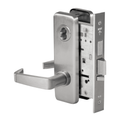 BEST 45HW7TDEU15J626 12V Electrified Mortise Lock with Deadbolt, 15 Lever, Escutcheon, Satin Chrome
