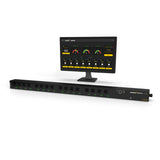 SurgeX SX-VS-1216 Vertical Series+ Smart Vertical PDU, 16-Outlet Configuration, 120V