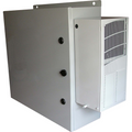 Mier BW-1248ACHT ACHT Series Outdoor Enclosure with 800 BTU AC Unit and 150W Heater, 24" x 24" x 8", Gray