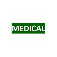 SigCom 880-0056-G Label for SPECTRUM Pull Stations Lower Section "MEDICAL", White Text, Green Label