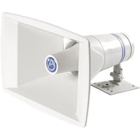 AtlasIED Constant-Directivity 40W Paging Speaker with Rotating Bell, Neutral Gray