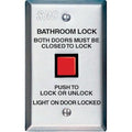 SDC CB402-AU CB Series Communicating Bathroom Control Switch, Bathroom Lock/Unlock Push Button, Momentary (MO), Stainless Steel