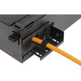 OCC RTS4U-12APB CRTS4U-12APB Fiber Enclosure, Rack Mount, 4RU, Sliding, 12 Adapter Plates, Black