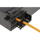 OCC RTS4U-12APB CRTS4U-12APB Fiber Enclosure, Rack Mount, 4RU, Sliding, 12 Adapter Plates, Black