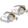 SDC Z7252GQR6PKA Electra Pro 7200 Series Galaxy Rose Failsecure Solenoid Controlled Electrified Cylindrical Lockset, Locked Outside Only, REX, 6-Pin, 1-1/8" Length, Keyed Alike Cylinder, Dull Chrome