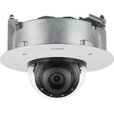 Hanwha XND-8082RF X-Series 5MP IR Flush-Mount Indoor Dome Camera, 3.6-9.4mm Varifocal Lens, White