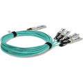 AddOn 10443-AO Extreme Networks® 10443 Compatible TAA Compliant 100GBase-AOC QSFP28 to 4xSFP28 Active Optical Cable (850nm, MMF, 10m)