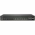 SonicWall SWS12-10FPOE - 10-Port Gigabit Full-PoE Switch with Wireless Network Management Essential and Support, 3 Years (02-SSC-8371)