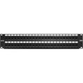 OCC ACC4888/1106AN CAT6A Patch Panel, 110, UTP, 48-Port, 2RU Angled, K6A02 Connectors