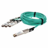 AddOn Q400G-4Q56G-AOC3M-AO MSA Compliant 400GBase-AOC QSFP-DD to 4xQSFP56 PAM-4 Active Optical Cable (850nm, MMF, 3m) CMIS 3.0