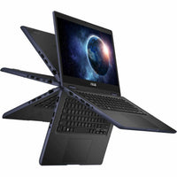 ASUS BR1402F BR1402FGA-YS24T 14" Touchscreen Rugged Convertible 2 in 1 Notebook - Full HD - Intel N-Series N200 - 8 GB - 128 GB SSD - Mineral Gray