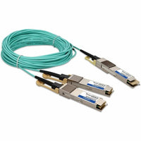 AddOn ADD-Q4CI2Q56MX-O3M Cisco® QDD-400-AOC3M to Mellanox® MFS1S00-H003E Compatible TAA 400GBase-AOC QSFP-DD to 2xQSFP56 Active Optical Cable (850nm, MMF, 3m)