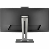 ViewSonic VG3457CV 34 Inch 1440p Ultrawide Docking Monitor, Curved IPS with Windows Hello IR Webcam Compatibility for Smooth Video Conferencing