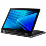 Acer TravelMate B3 Spin 12 TMB312RN-31 TMB312RN-31-C86V 12.2" Touchscreen Rugged Convertible 2 in 1 Notebook - WUXGA - 60 Hz - Intel N150 - 4 GB - 128 GB Flash Memory - English Keyboard - Black (NX.BHCAA.002)