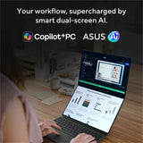 ASUS ZenBook Duo UX8407 UX8407AA-DS99T 14" Touchscreen Detachable Copilot+ PC 2 in 1 Notebook - 3K - 144 Hz - Intel Core Ultra 9 386H - 32 GB - 1 TB SSD - Moher Gray