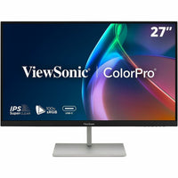 ViewSonic VP2766-2K 27 Inch 1440P ColorPro Monitor, IPS Display with 90W USB-C, 100% sRGB Pantone Validated, and 120Hz for Creative Work