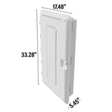 Legrand On-Q ENP2050NA Plastic Enclosure with Trim Ring & Hinged Cover, 20 Inch