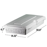 Legrand On-Q ENP4250NA Plastic Enclosure with Trim Ring & Hinged Cover, 42 Inch