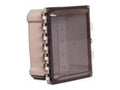 AccelTex ATS-00469 8x6x4 Polycarbonate Enclosure, Clear Door, Key Lock, Blank Back Plate, No Holes
