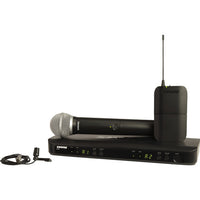 Shure BLX1288/CVL Dual-Channel Wireless Combo Lavalier & Handheld Microphone System (J11: 596 to 616 MHz)