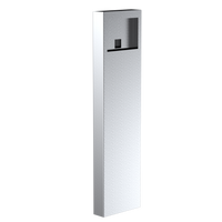 Pedestal Pro 144CAB-DOOR-01-304 54" Stainless Pedestal - Doorbird D31TDH Flush
