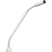 Shure MX410 10" Gooseneck Mic with No Capsule, No Preamp, and 2-Color LED Ring on Bottom (White)