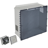 STI EP242410-T3 EnviroArmour Waterproof Polycarbonate NEMA Enclosure with Filter Fan, 24H 24W 10D, Tinted