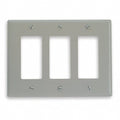 Edwards Signaling FSAT3 Remote Annunciator Wall Plate, 3-Gang, White
