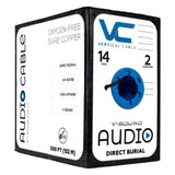 Vertical Cable 209-2320/DB 14/2 Direct Burial Audio Wire - 500ft (Black)