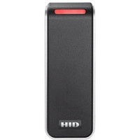 HID 20NKS-01-00001H Signo 20 Mullion Pigtail Reader, Seos Profile, Black with Silver Trim