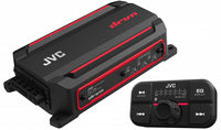 JVC KS-DR2104DBT drvn Marine 4-Channel Digital Amplifier with Bluetooth, 600W