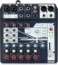 Soundcraft 5085984US-01 Notepad-8FX Small-Format Analog Mixer with USB I/O and Lexicon Effects
