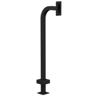 Pedestal Pro 22PE1-2NIP-05-CRS 48" Steel Gooseneck Pedestal - 2NIP One Surface