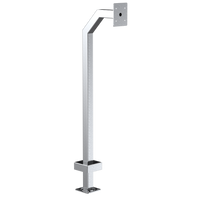 Pedestal Pro 22PE1-SECB-01-304 48" Stainless Gooseneck Pedestal - Security Brands Ridge Keypad