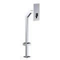 Pedestal Pro 22PE1-VALE-01-304 42" Stainless Gooseneck Pedestal - 1VALET 10" Intercom.