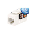 Vertical Cable 352-V2700/BW/25 CAT6 8x8 Keystone Jack, Bright White, 25-Pack