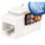 Vertical Cable 352-V2700/BW/25 CAT6 8x8 Keystone Jack, Bright White, 25-Pack