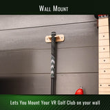 DriVR Wall Mount System - Storage System for Standard and Putter Gripped DriVR VR Golf Club Handles - side view | Silarius
