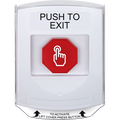 STI G3A325PX-EN G3 Multipurpose Push Button, No Camera, Momentary, 'PUSH TO EXIT', English, White