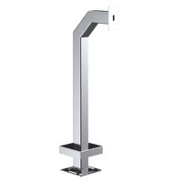Pedestal Pro 33PE1-PDK-01-304 42" Stainless Gooseneck Pedestal - Surface Mount RDRSR