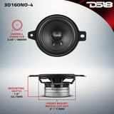 3' OEM Dashboard Loudspeaker with Neodymium Magnet | 80W RMS 4-Ohm - detail view | Silarius