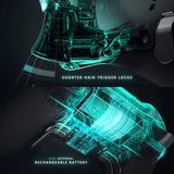 MODDEDZONE BLUE NEBULA XBOX ELITE SERIES 2 CUSTOM MODDED CONTROLLER - detail view | Silarius