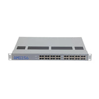 AMG Systems AMG156-16GAT-P480 1U 19" Rackmount Industrial PoE Injector with 16x 30W Ports, Single PSU