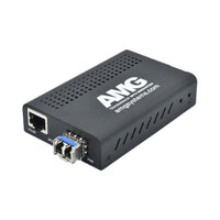 AMG Systems AMG210M-1F-1SM2 Mini Media Converter 100Mb Ethernet to Multimode Fiber, SC Connector, 2-Fiber, AC Power