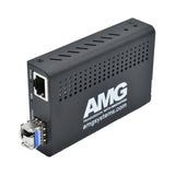 AMG Systems AMG210M-1G-1SM1A 210M Series Mini Ethernet Media Converter, 1-Port 10/100/1000BaseT(x) RJ45, 1-Port 1000BaseFx Multimode, 1-Fiber, LC Connector, 1310nm, 1Km