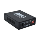AMG Systems AMG210M-1GAT-1SM1B-P30 210M PoE Series Mini Ethernet Media Converter, 1-Port 10/100/1000BaseT(x) RJ45 with 30W PoE+, 1-Port 1000BaseFx Multimode, 1-Fiber, 1550nm, LC Connector, 1Km
